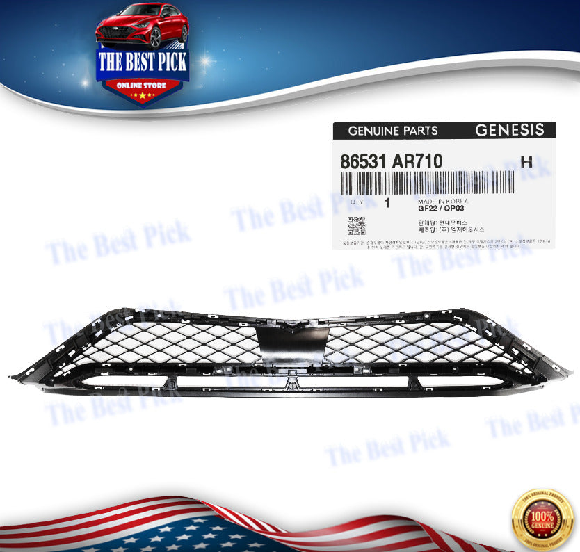 ⭐GENUINE⭐ Front Bumper Lower Grille For Genesis GV70 SPORT 2022-2023 86531AR710