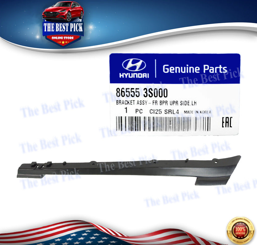 ⭐GENUINE⭐ Bumper Bracket FRONT DRIVER LH for 2011-2014 Hyundai Sonata 865553S000