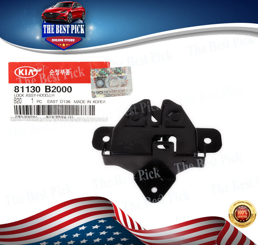 GENUINE Hood Lock Latch for 2014-2019 Kia Soul  81130B2000