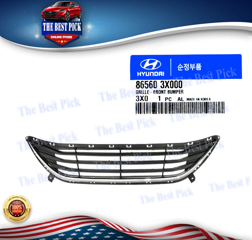 ⭐GENUINE⭐ Front Lower Grille for 2011-2013 Hyundai Elantra Sedan 865603X000