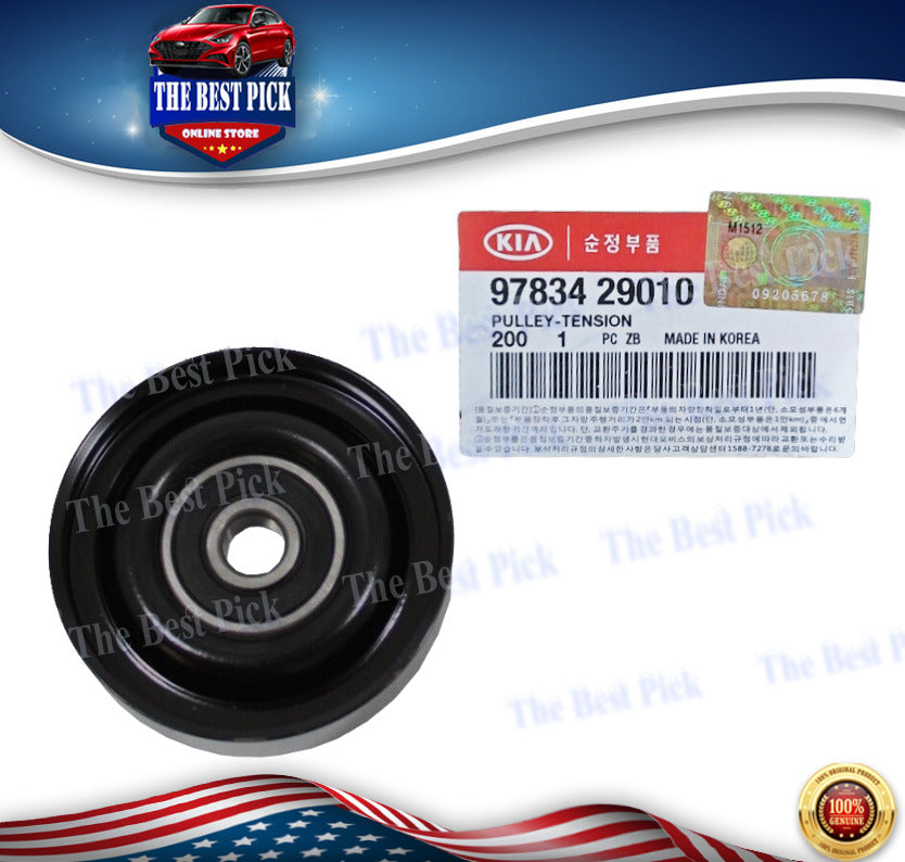 ⭐GENUINE⭐ Drive Belt Tensioner Pulley for Kia Soul 2010-2011 9783429010