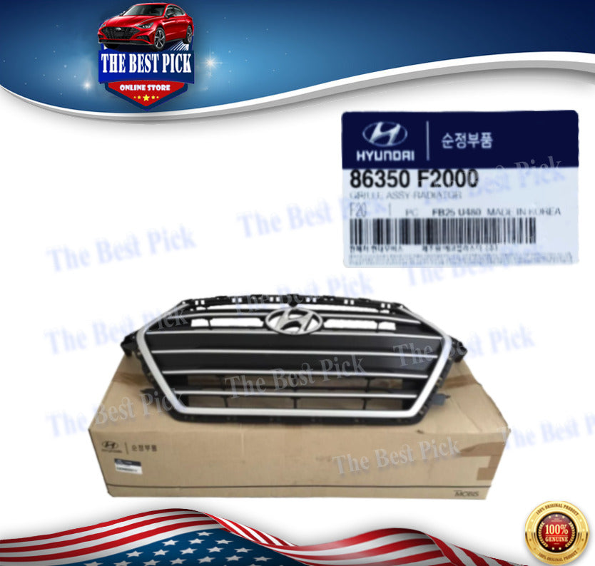 ⭐GENUINE⭐ FRONT RADIATOR GRILLE for 2017-2018 Hyundai ELANTRA 86350F2000