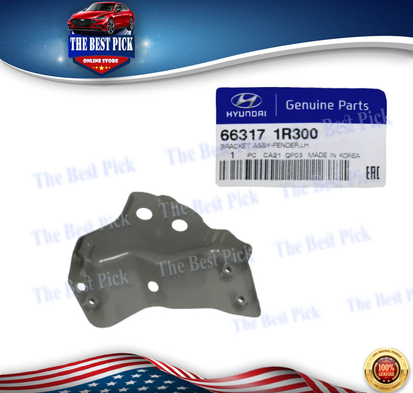 ⭐GENUINE⭐ Front Fender Bracket LEFT DRIVER for 12-17 Hyundai Accent 663171R300