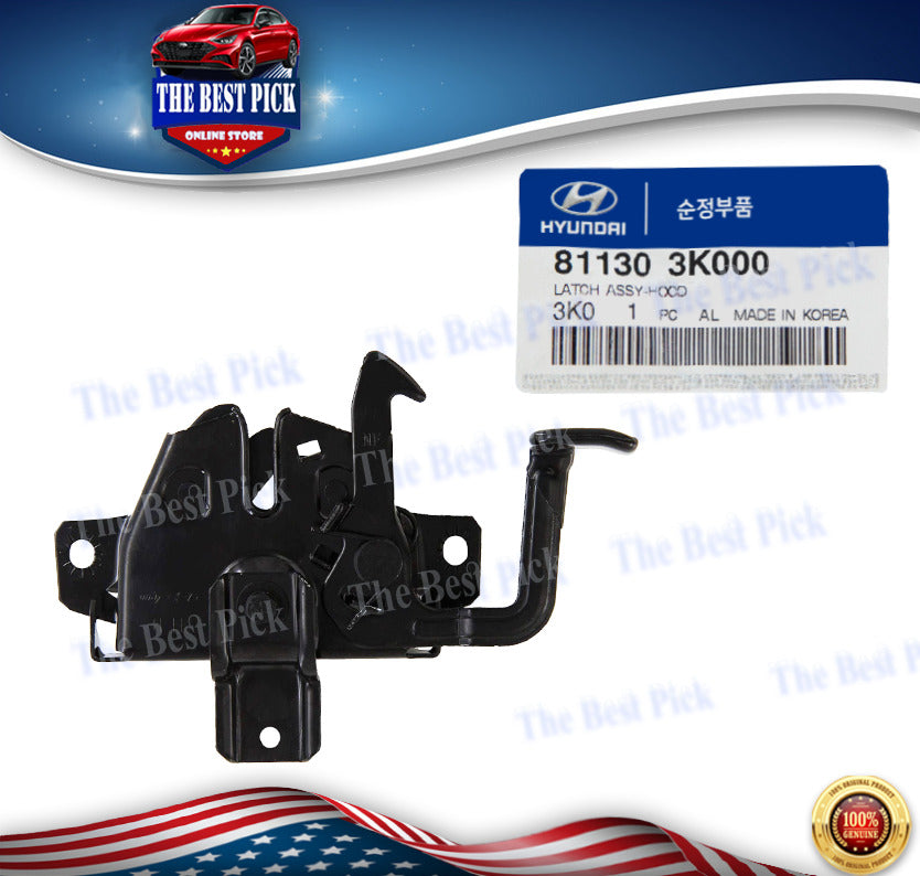 ⭐GENUINE⭐ Hood Lock Latch for 2006-2010 Hyundai Sonata 811303K000