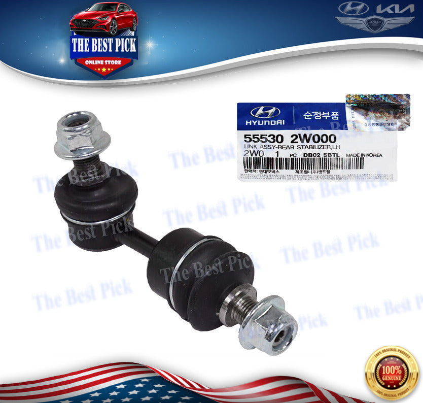 ⭐GENUINE⭐ Stabilizer Bar Link REAR LEFT for 13-18 Santa Fe & Sorento 555302W000