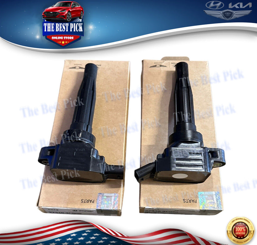 ⭐GENUINE⭐ Ignition Coil for Hyundai Palisade Sedona Stinger 20-21 / 1SET = 2 Pcs