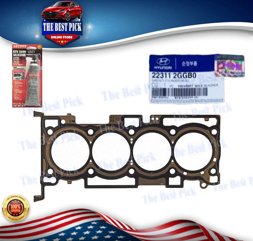 ⭐GENUINE⭐ 2.4L Engine Cylinder Head Gasket Santa Fe Sonata 2016-2018 223112GGB0