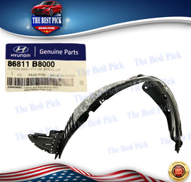 ⭐GENUINE⭐ Front Fender Liner LEFT For SANTA FE 6-7 SEAT 2013-2016 86811B8000