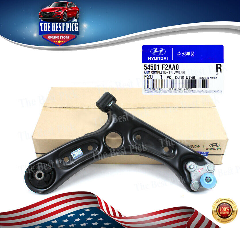 ⭐GENUINE⭐ FR Lower Control Arm RH for 18-20 Hyundai Elantra Kia Forte 54501F2AA0