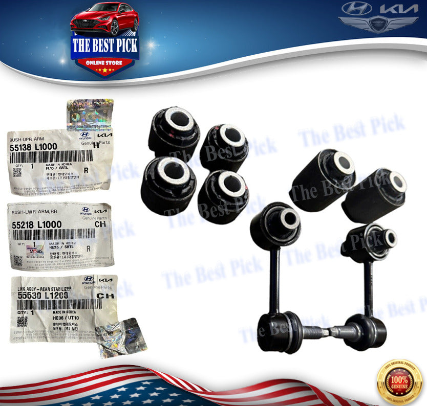 GENUINE Rear Arm Bushing LH + RH Set = 8 PCs  21-2022 Kia K5 55218L1000