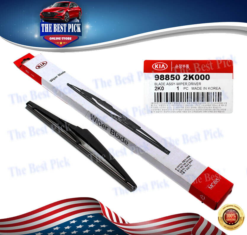 GENUINE REAR Wiper Blade for 10-18 Accent Kia Rio Sorento Soul 988502K000