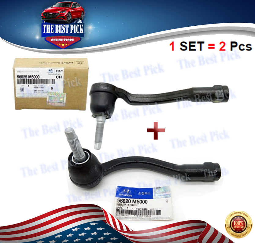 ⭐GENUINE⭐ 1 SET = 2PC OUTER TIE ROD FOR 19-21 SANTA FE NEXO TELLURIDE 56820M5000