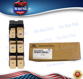 GENUINE Sonata 2011-14 Driver Door Power Window Switch Beige Left 935703S000YDA